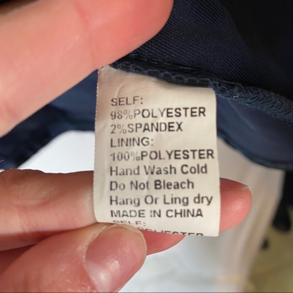 Blue & Black Velvet Flowers Deep V Neckline Dress - Picture 5 of 6